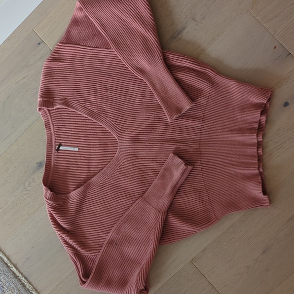 Free People Allure Sweater Dusty Rose/Pink XS/S - Picture 2 of 11